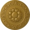 Ekena Millwork Sydney Ceiling Medallion (Fits Canopies up to 5 3/4"), Hand-Painted Pharaohs Gold, 27 3/4"OD x 2"P CM27SYPGS - alternate 1